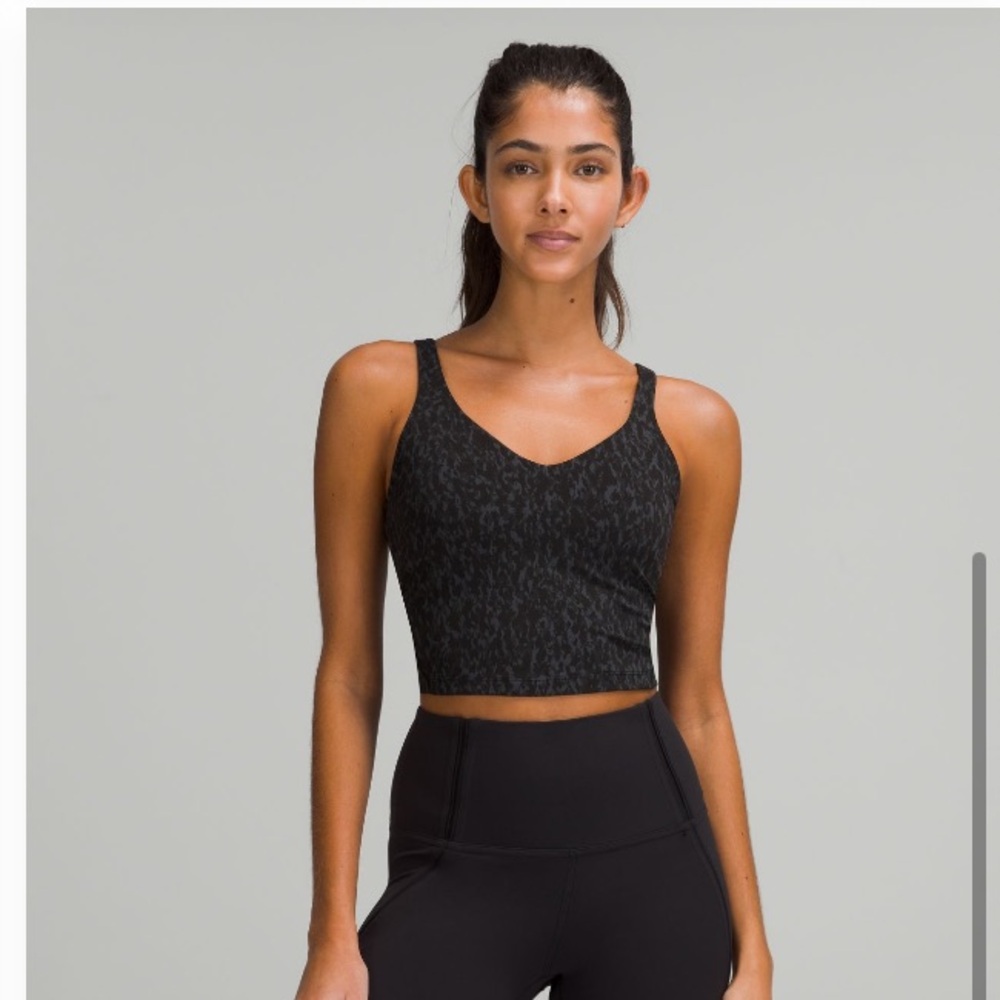 Lululemon Align Tank Top in Leopard Camo Deep Coal Multi